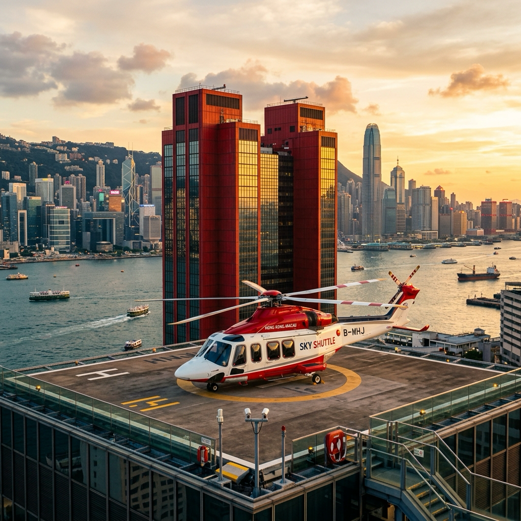 Sky Shuttle Heliport at Shun Tak Centre